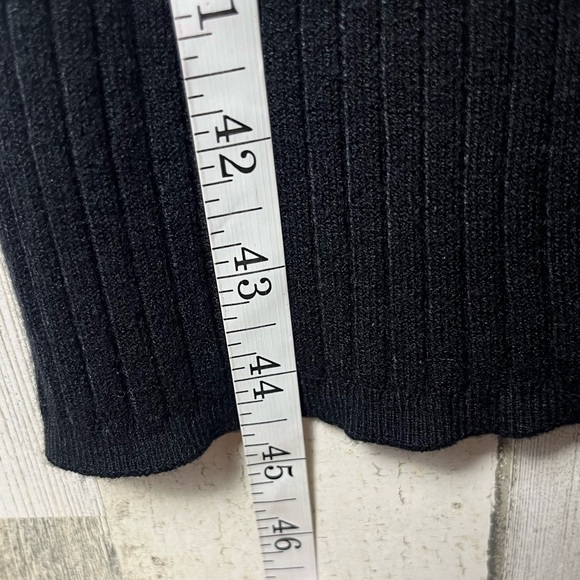 Ava & Viv Black Ribbed Cardigan NWT 2X - Picture 7 of 8